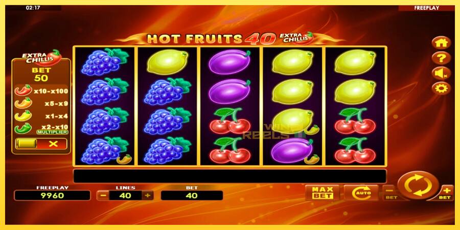 Afbeelding 2 speelautomaat Hot Fruits 40 Extra Chillis