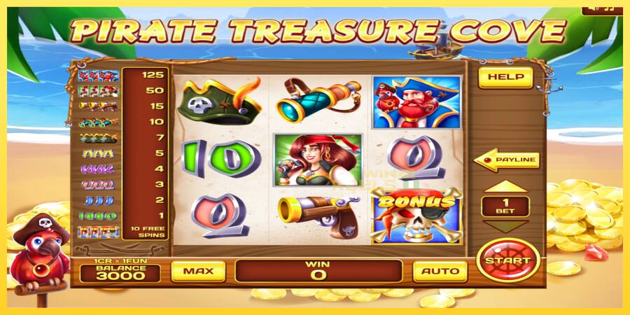 Afbeelding 1 speelautomaat Pirate Treasure Cove 3x3