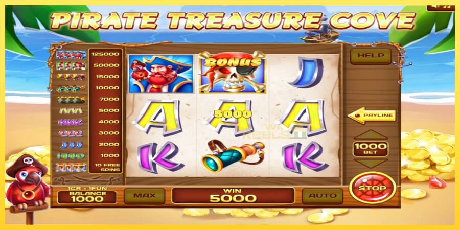 Afbeelding 2 speelautomaat Pirate Treasure Cove 3x3