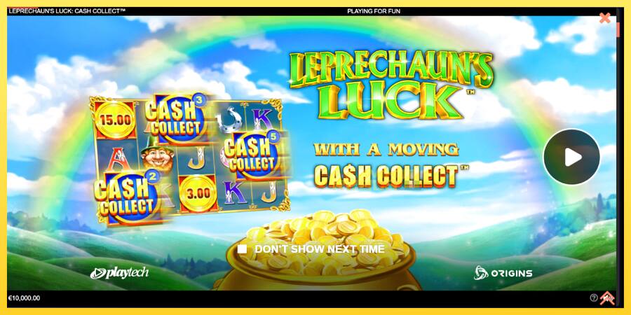 Afbeelding 1 speelautomaat Leprechauns Luck Cash Collect Megaways PowerPlay Jackpot