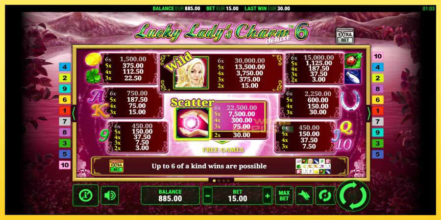 Afbeelding 5 speelautomaat Lucky Ladys Charm Deluxe 6