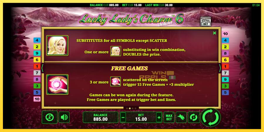 Afbeelding 6 speelautomaat Lucky Ladys Charm Deluxe 6