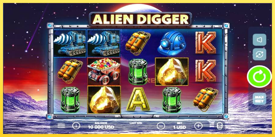 Afbeelding 1 speelautomaat Alien Digger