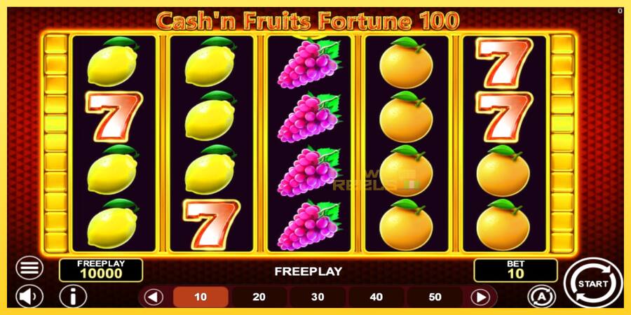 Afbeelding 1 speelautomaat Cashn Fruits Fortune 100