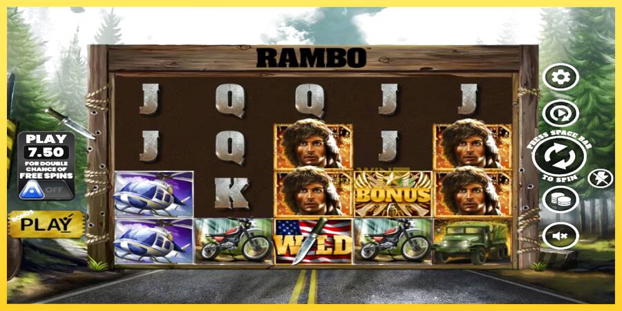 Afbeelding 1 speelautomaat Rambo