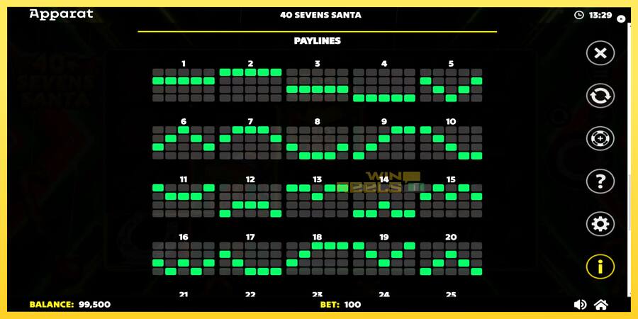 Afbeelding 7 speelautomaat 40 Sevens Santa