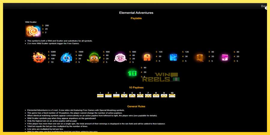 Afbeelding 7 speelautomaat Elemental Adventures