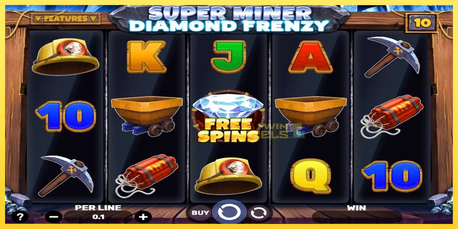 Afbeelding 1 speelautomaat Super Miner - Diamond Frenzy