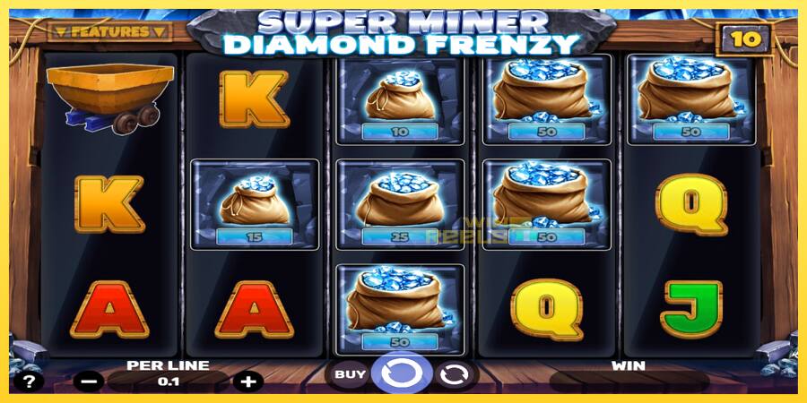 Afbeelding 2 speelautomaat Super Miner - Diamond Frenzy