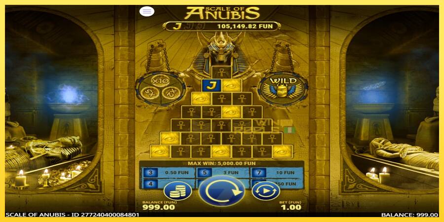 Afbeelding 2 speelautomaat Scale of Anubis