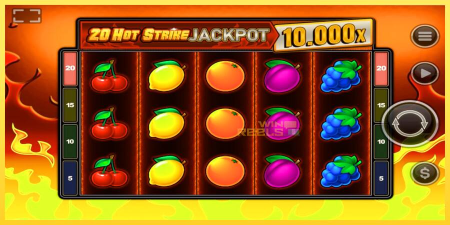 Afbeelding 1 speelautomaat 20 Hot Strike Jackpot