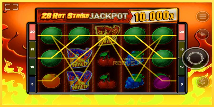 Afbeelding 3 speelautomaat 20 Hot Strike Jackpot