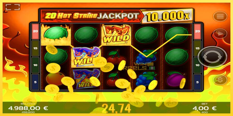 Afbeelding 4 speelautomaat 20 Hot Strike Jackpot