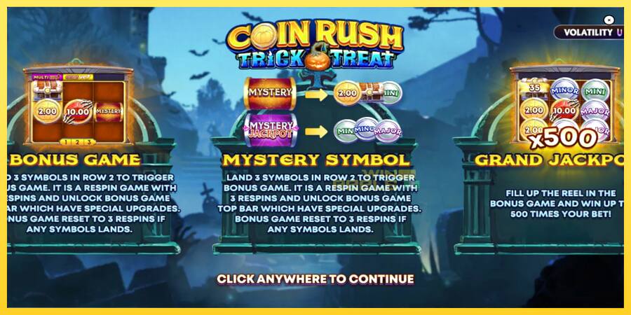 Afbeelding 1 speelautomaat Coin Rush: Trick o Treat