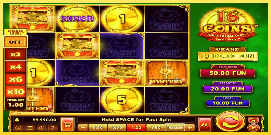 Afbeelding 3 speelautomaat 16 Coins Grand Gold Edition Halloween Jackpots