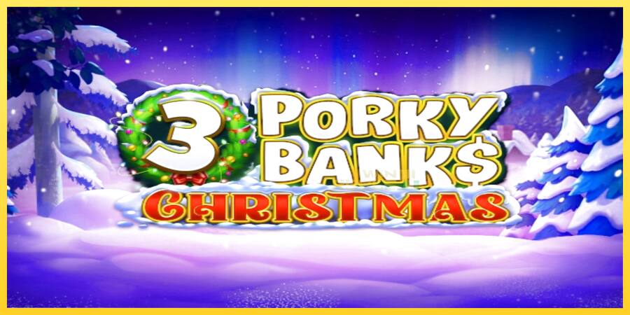 Afbeelding 1 speelautomaat 3 Porky Banks Christmas