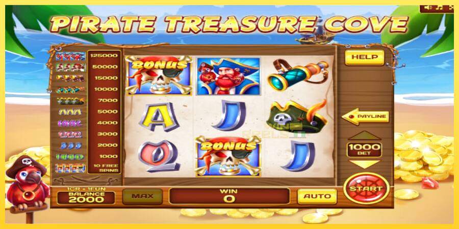 Afbeelding 4 speelautomaat Pirate Treasure Cove Pull Tabs