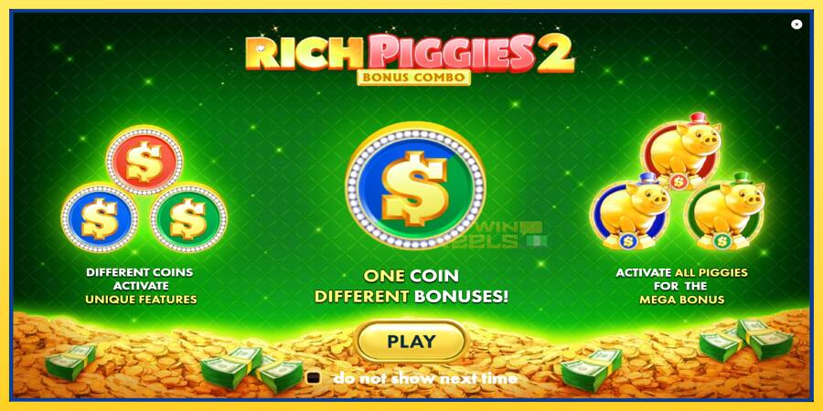 Afbeelding 1 speelautomaat Rich Piggies 2: Bonus Combo