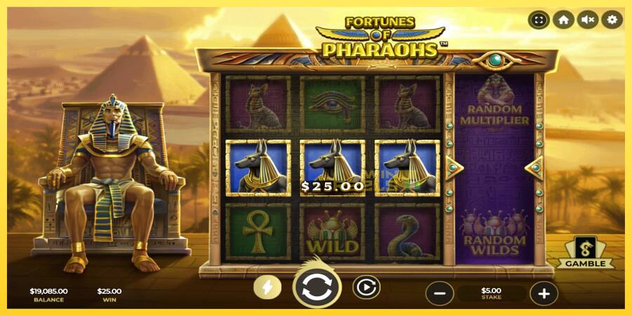 Afbeelding 3 speelautomaat Fortunes of Pharaohs