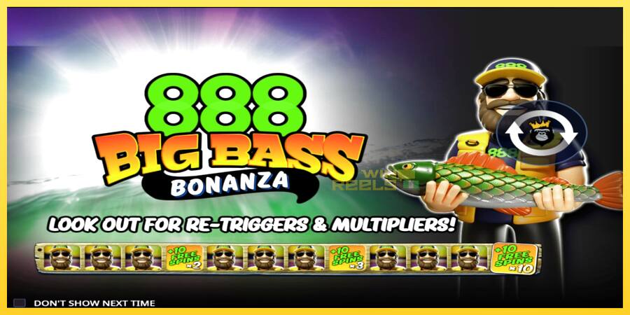 Afbeelding 1 speelautomaat 888 Big Bass Bonanza