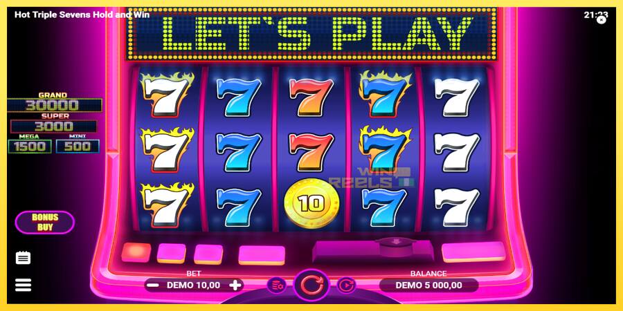 Afbeelding 2 speelautomaat Hot Triple Sevens Hold & Win