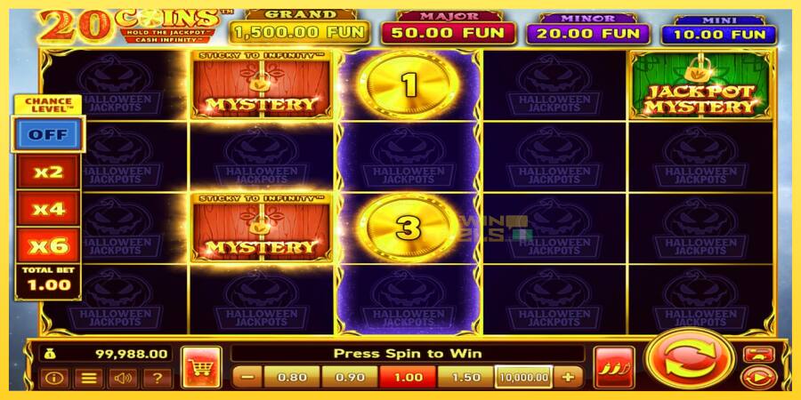 Afbeelding 3 speelautomaat 20 Coins Halloween Jackpots