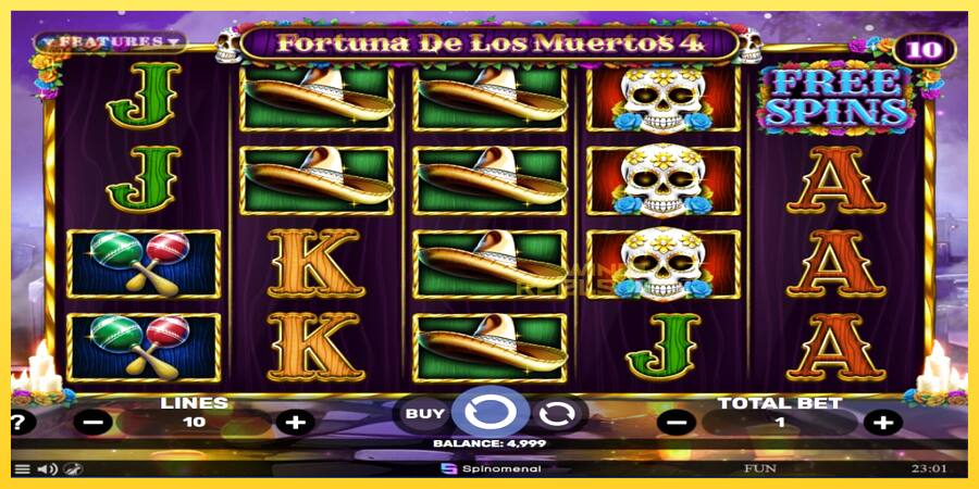 Afbeelding 2 speelautomaat Fortuna De Los Muertos 4