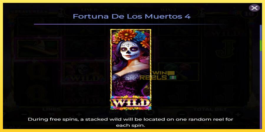 Afbeelding 5 speelautomaat Fortuna De Los Muertos 4