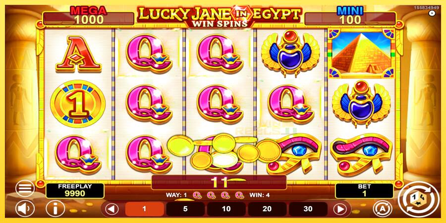 Afbeelding 3 speelautomaat Lucky Jane in Egypt Win Spins