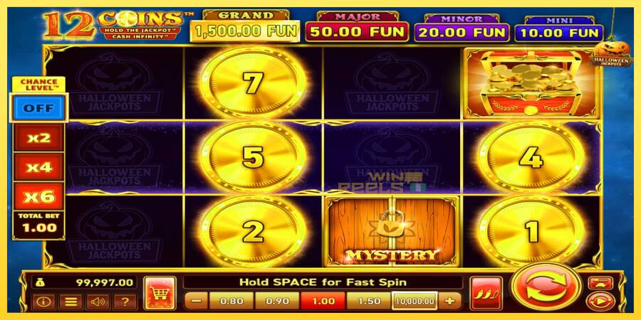 Afbeelding 2 speelautomaat 12 Coins Grand Gold Edition Halloween Jackpots