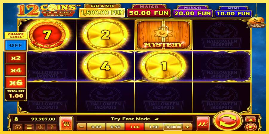 Afbeelding 3 speelautomaat 12 Coins Grand Gold Edition Halloween Jackpots