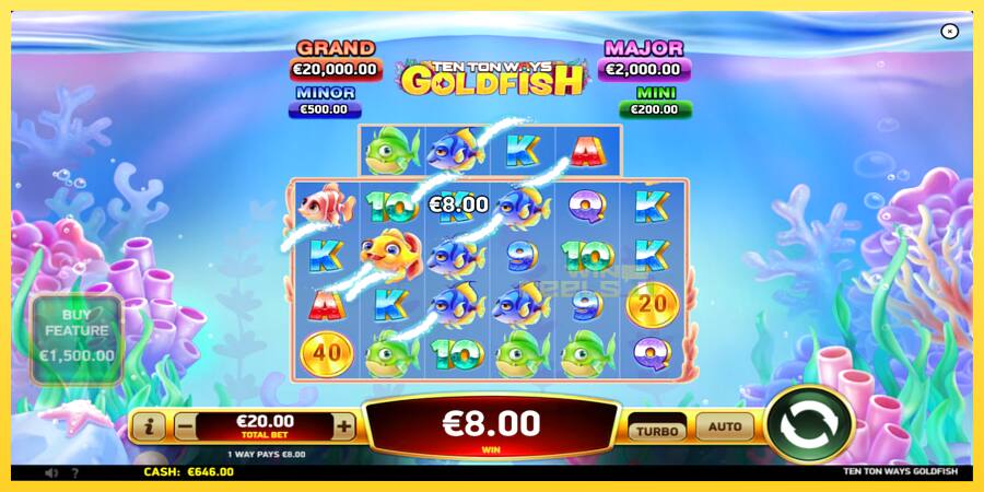 Afbeelding 4 speelautomaat Ten Ton Ways Goldfish