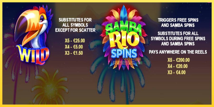 Afbeelding 4 speelautomaat Samba Rio Spins