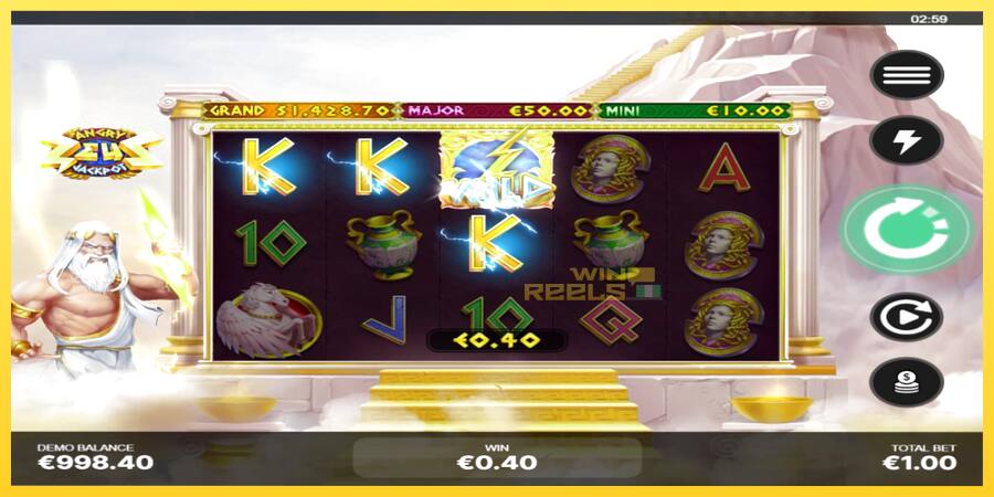 Afbeelding 3 speelautomaat Angry Zeus Jackpot