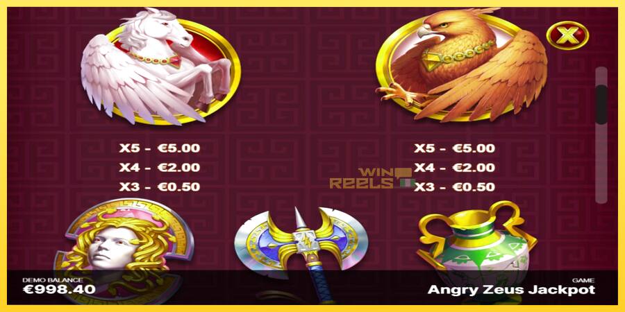 Afbeelding 5 speelautomaat Angry Zeus Jackpot