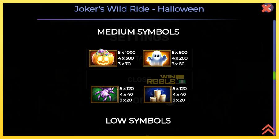 Afbeelding 5 speelautomaat Jokers Wild Ride Halloween