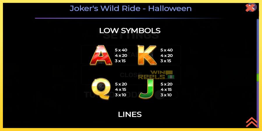 Afbeelding 6 speelautomaat Jokers Wild Ride Halloween