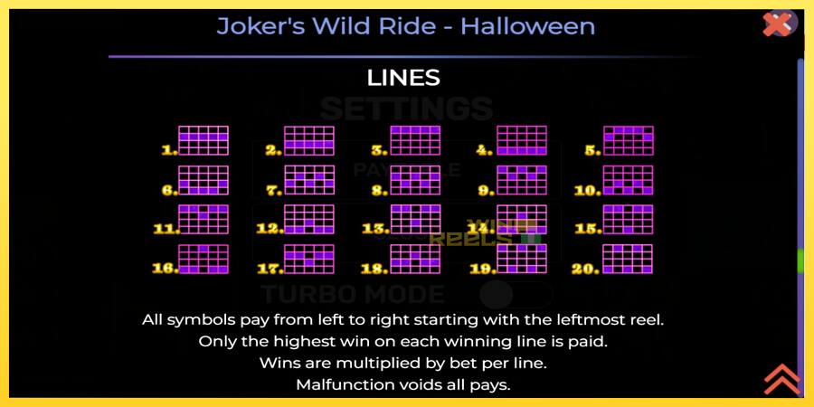 Afbeelding 7 speelautomaat Jokers Wild Ride Halloween