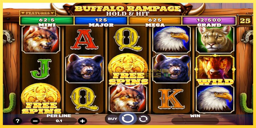 Afbeelding 1 speelautomaat Buffalo Rampage Hold & Hit