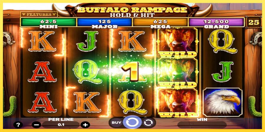 Afbeelding 3 speelautomaat Buffalo Rampage Hold & Hit