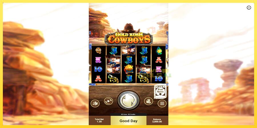 Afbeelding 1 speelautomaat Gold Rush Cowboys