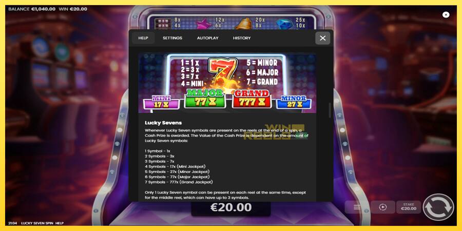 Afbeelding 6 speelautomaat Lucky Seven Spin