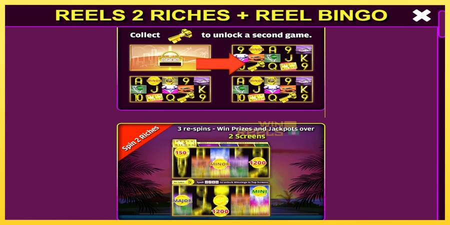 Afbeelding 4 speelautomaat Reels 2 Riches with Reel Bingo