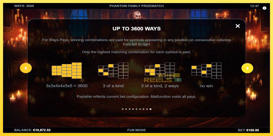 Afbeelding 7 speelautomaat Phantom Family PrizeMatch