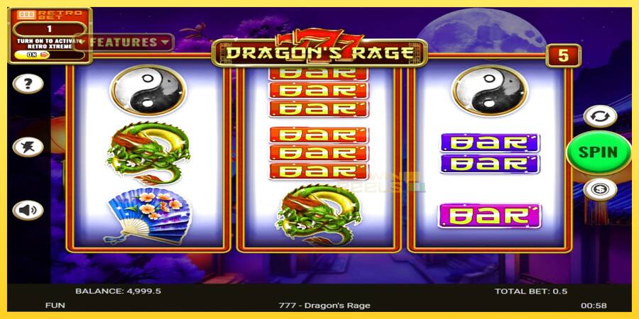 Afbeelding 2 speelautomaat 777 - Dragons Rage