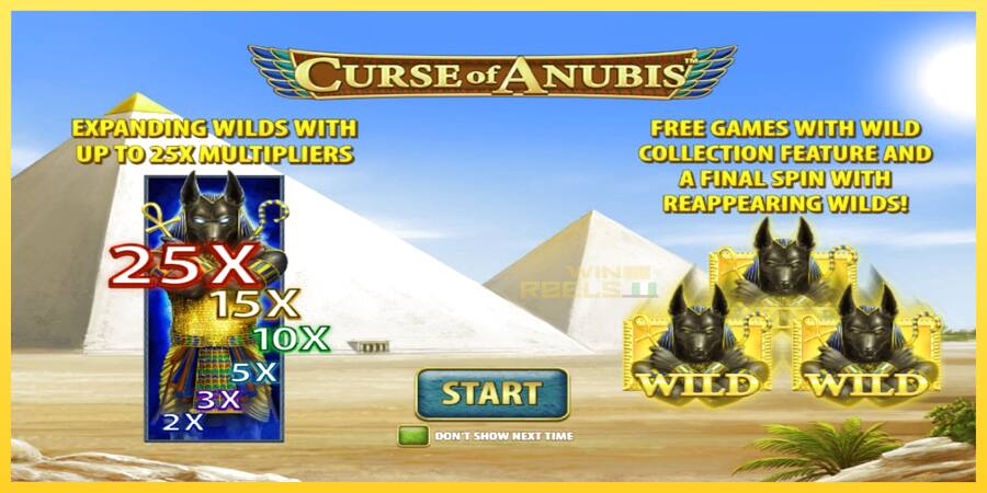 Afbeelding 1 speelautomaat Curse of Anubis