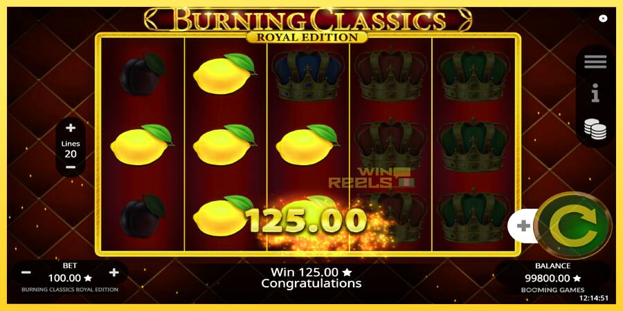 Afbeelding 3 speelautomaat Burning Classics Royal Edition