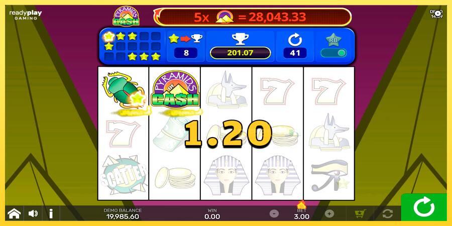 Afbeelding 3 speelautomaat Pyramids of Cash with Reel Bingo