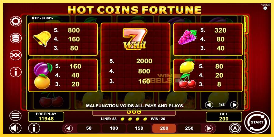 Afbeelding 5 speelautomaat Hot Coins Fortune