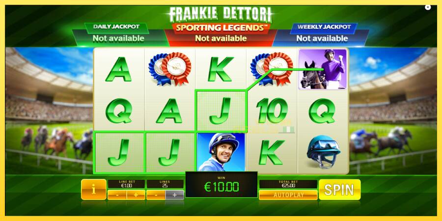 Afbeelding 4 speelautomaat Frankie Dettori Sporting Legends